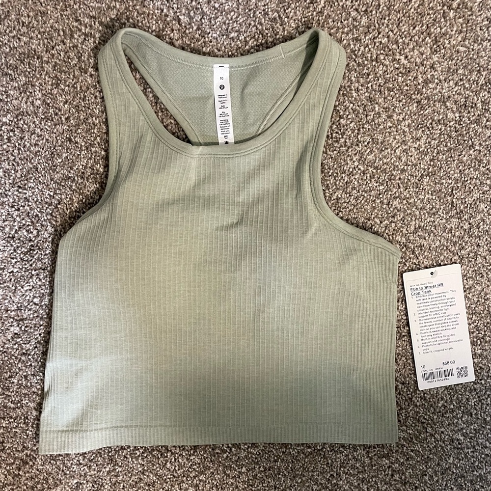 Lululemon Women’s Ebb to Street Crop Tank